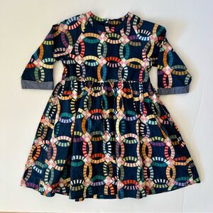 Pink Chicken Navy Dress - Girls size 8